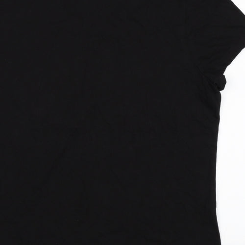 Lipsy Womens Black   Basic T-Shirt Size L