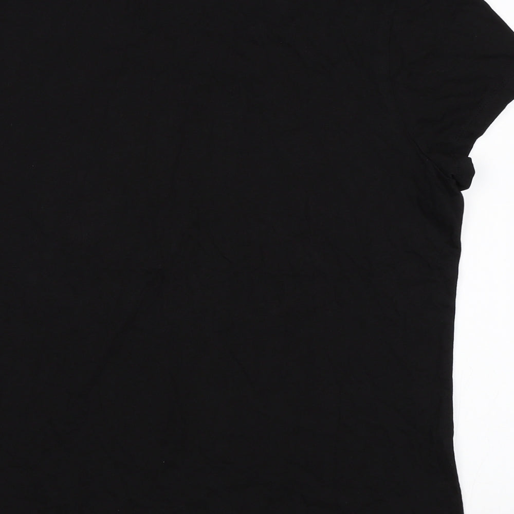Lipsy Womens Black   Basic T-Shirt Size L