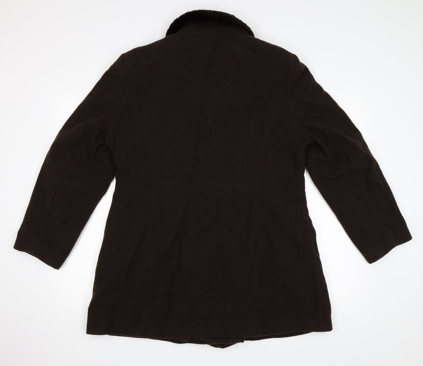 Richards Womens Brown   Pea Coat Coat Size 14