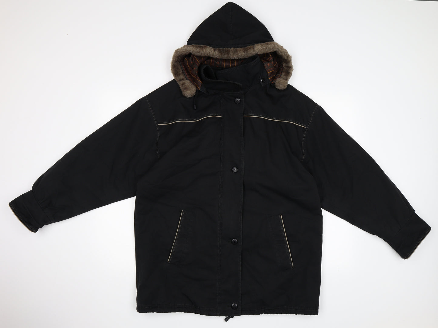 Dannimac Womens Black   Parka Jacket Size 14