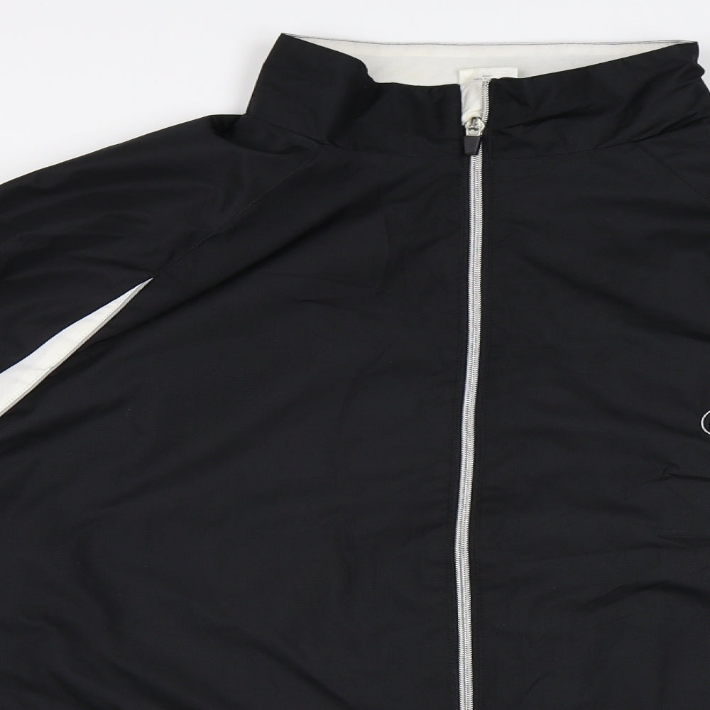 Crane Sports Womens Black   Rain Coat Jacket Size 24