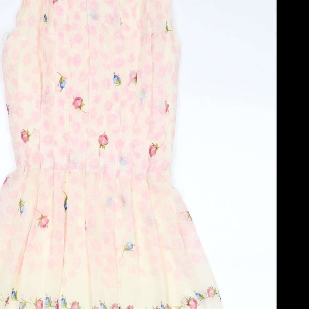 Primark Womens Pink Floral  Fit & Flare  Size 12