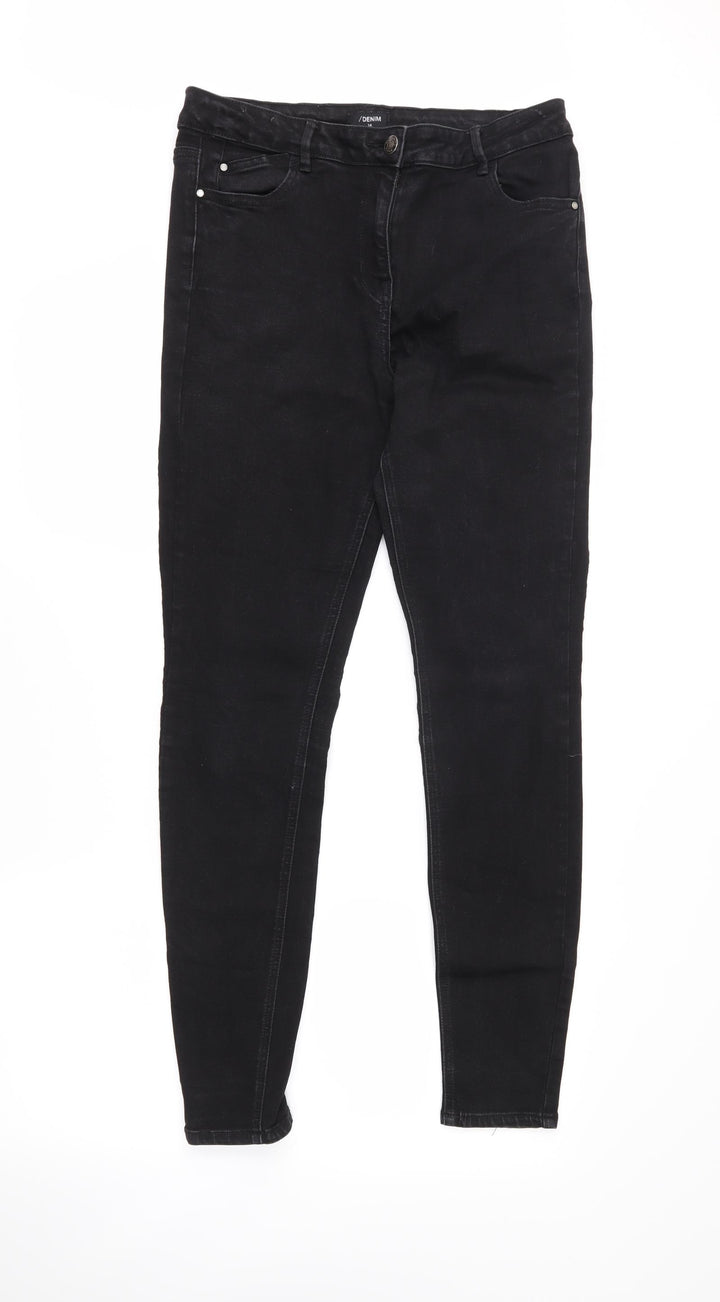 /Denim Womens Black   Skinny Jeans Size 14 L28.5 in
