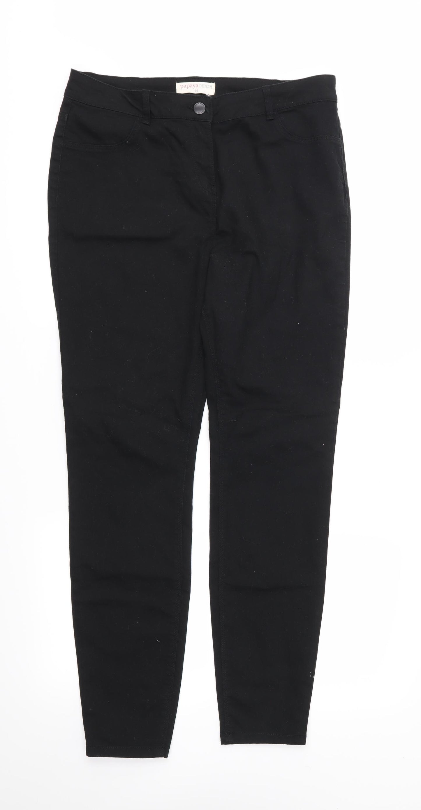 Papaya Womens Beige   Skinny Jeans Size 14 L30 in