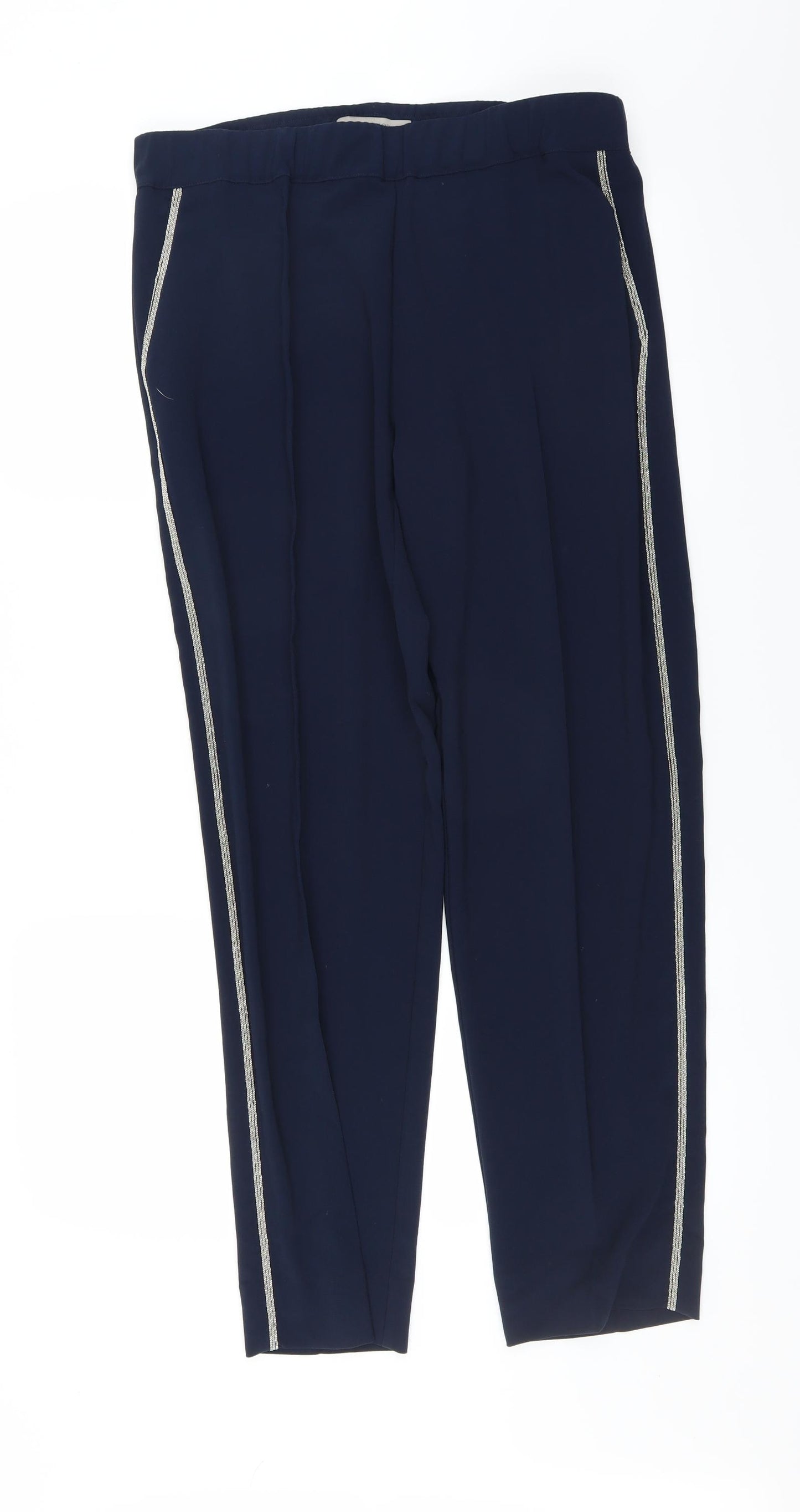 D. EXTERIOR Womens Blue   Trousers  Size 16 L30 in