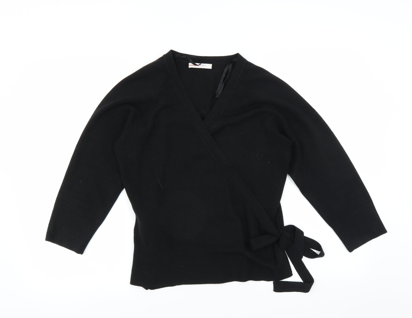 Papaya Womens Black   Cardigan Jumper Size 16  - Wrap