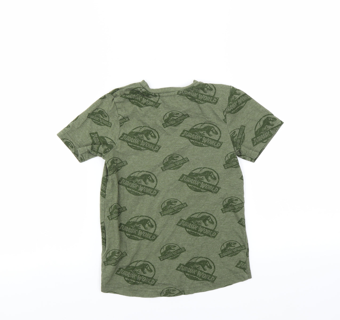 Nutmeg Boys Green   Basic T-Shirt Size 5-6 Years  - Jurassic World