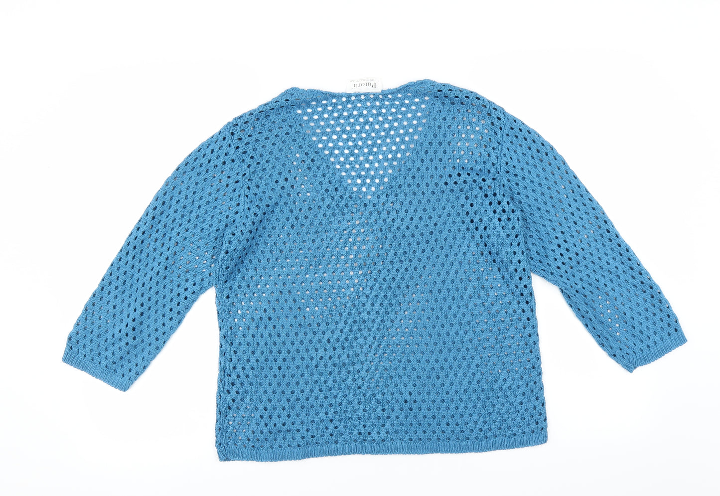 putorti Womens Blue   Pullover Jumper Size L  - CUT OUT DETAIL