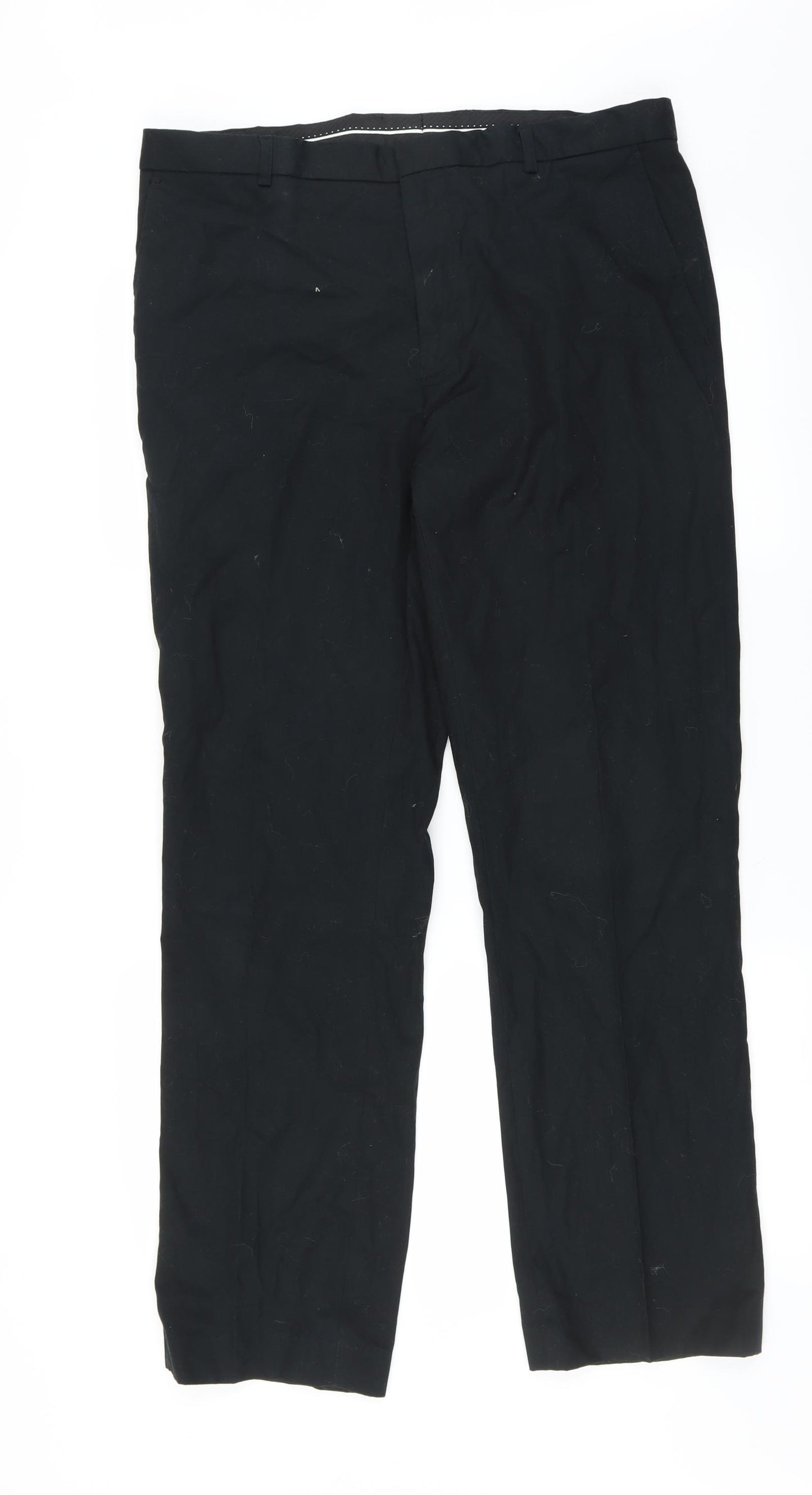 Burton Mens Black   Trousers  Size 36 in L31 in