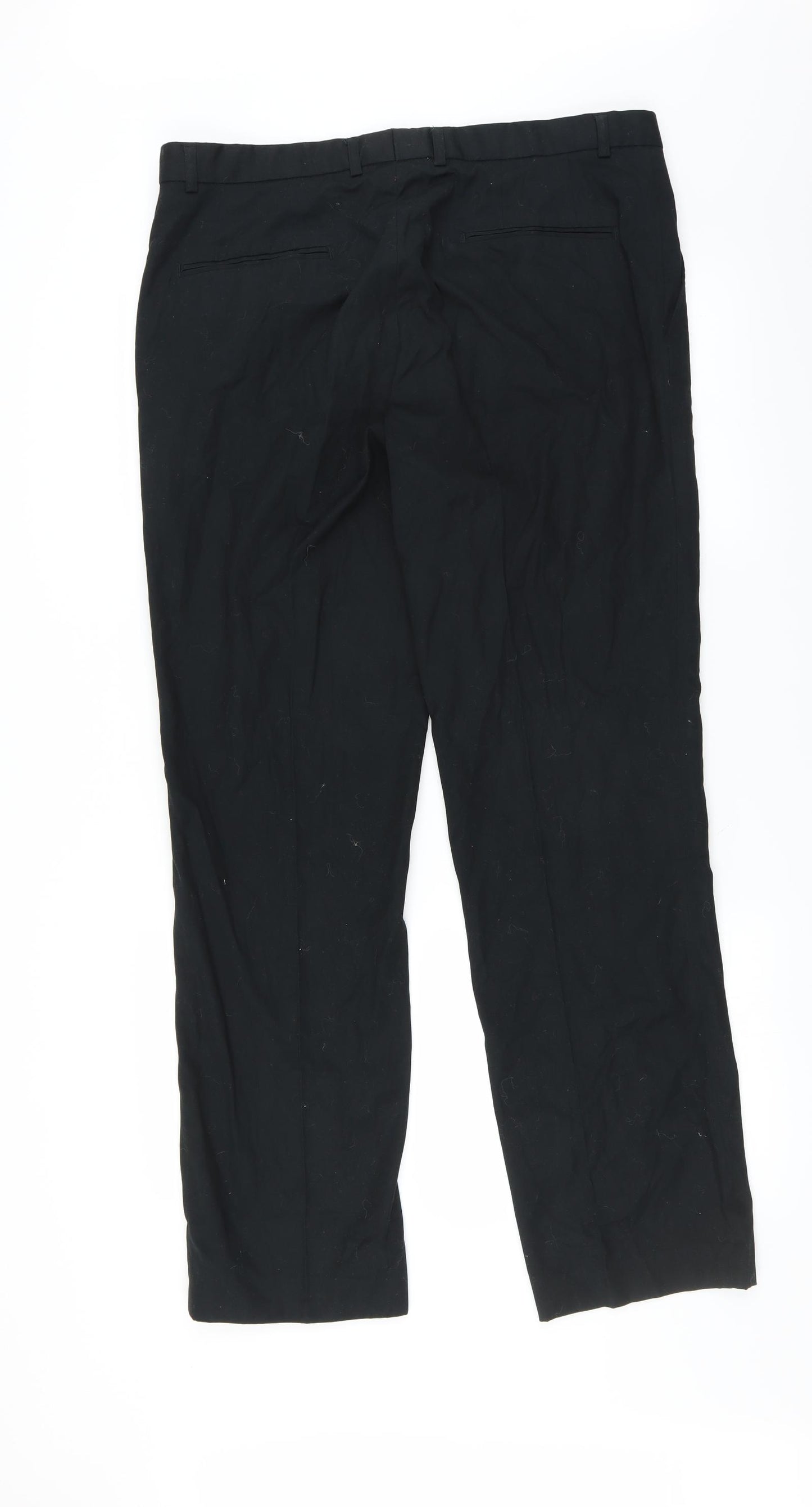 Burton Mens Black   Trousers  Size 36 in L31 in