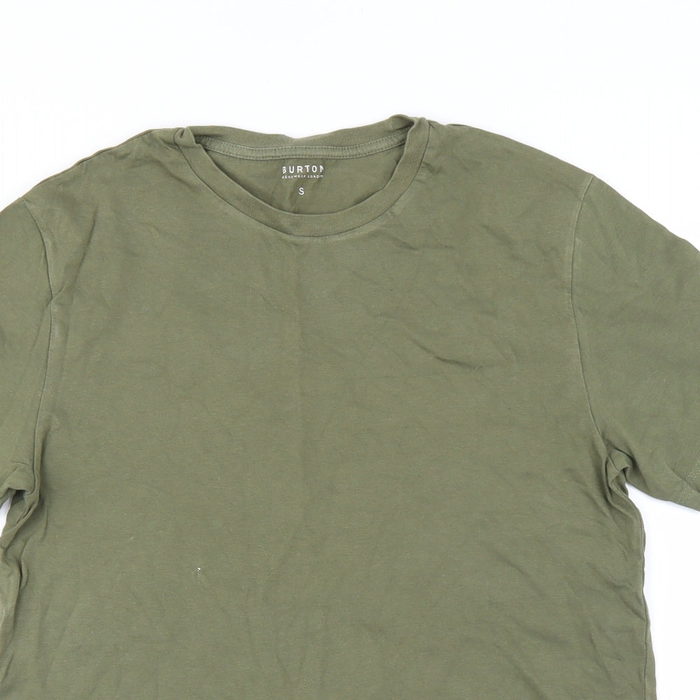 Burton Mens Green    T-Shirt Size S