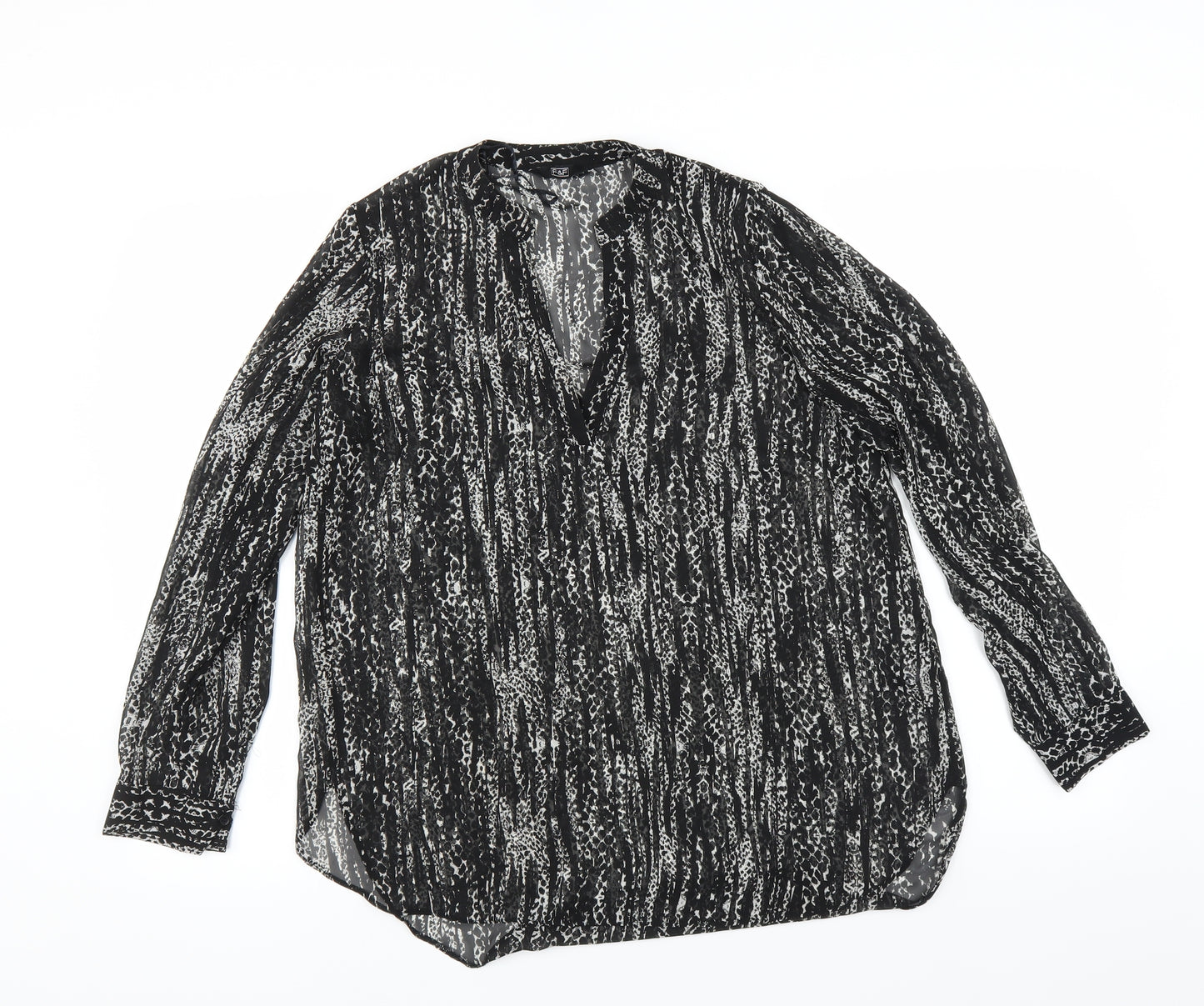 F&F Womens Black   Basic Blouse Size 12