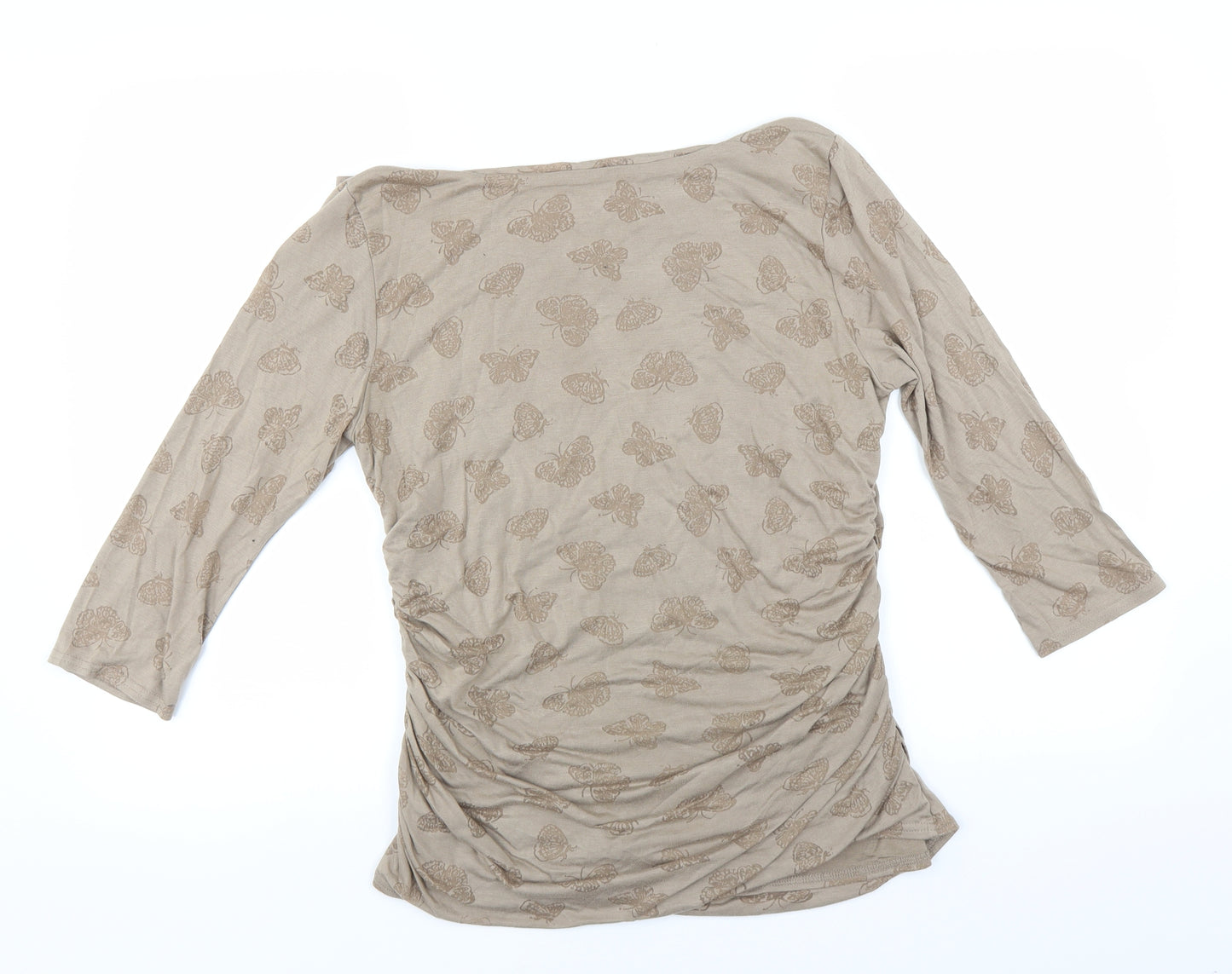 Phase Eight Womens Brown   Basic Blouse Size 14  - BUTTERFLIES