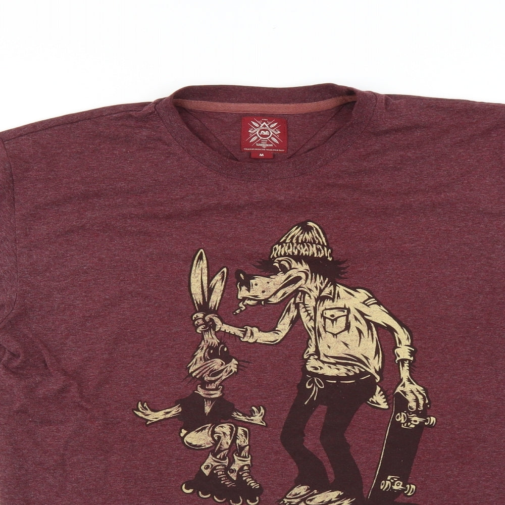 Preworn Mens Purple    T-Shirt Size M