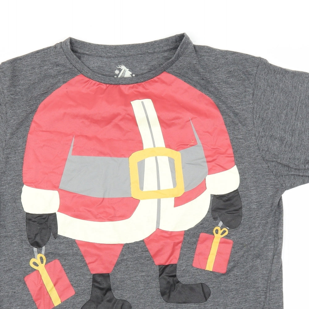 Soulstar Mens Grey    T-Shirt Size M  - CHRISTMAS