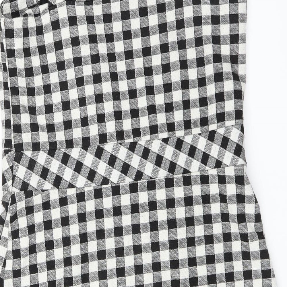 River Island Girls Black Check  Shift  Size 11-12 Years