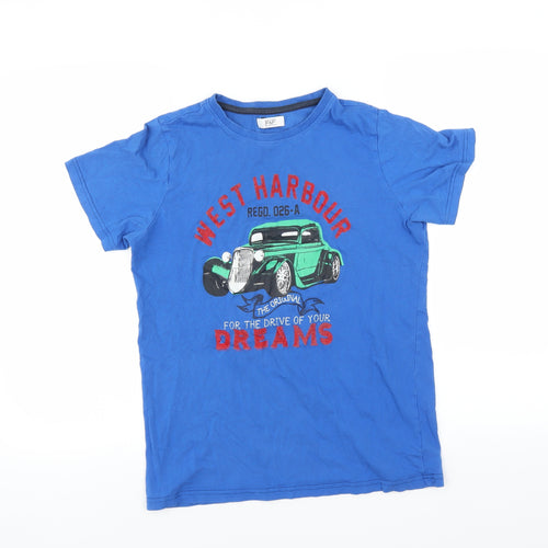 F&F Boys Blue   Basic T-Shirt Size 13-14 Years