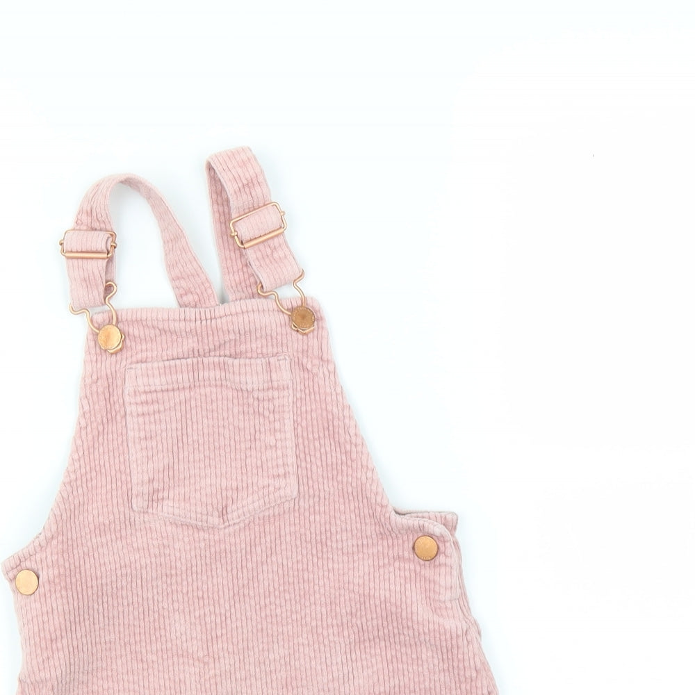 NEXT Girls Pink  Corduroy Pinafore/Dungaree Dress  Size 4-5 Years