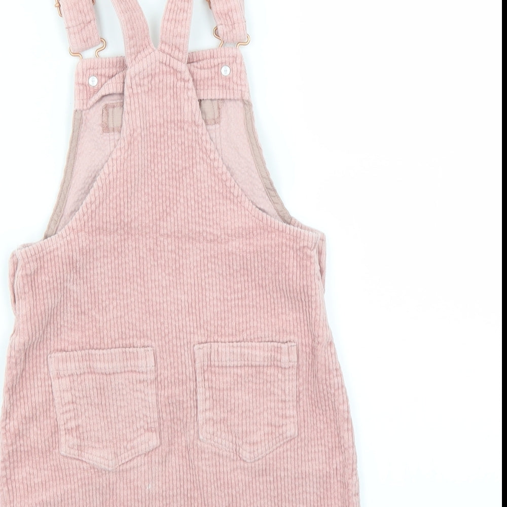 NEXT Girls Pink  Corduroy Pinafore/Dungaree Dress  Size 4-5 Years