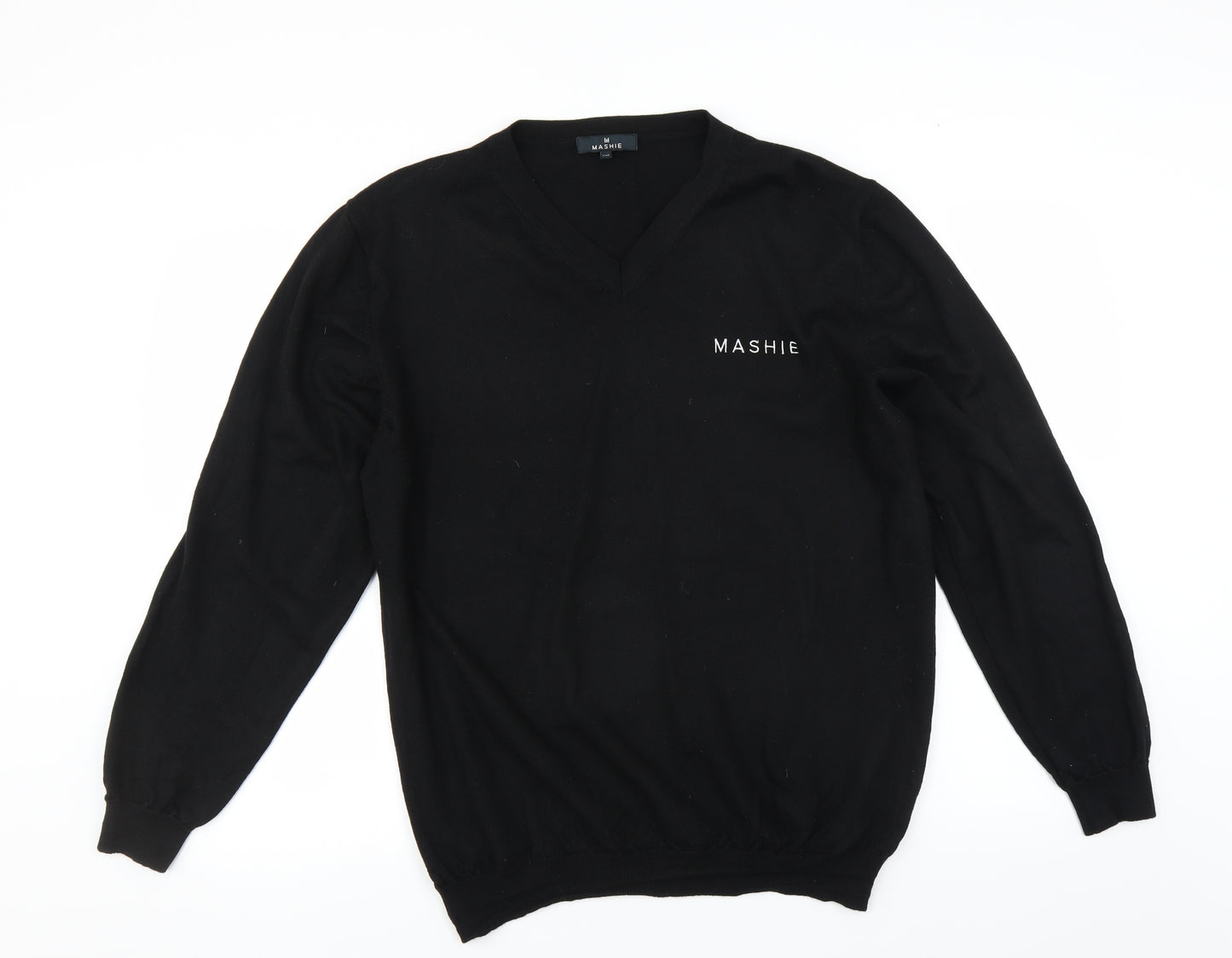 MASHIE Mens Black   Pullover Jumper Size 2XL