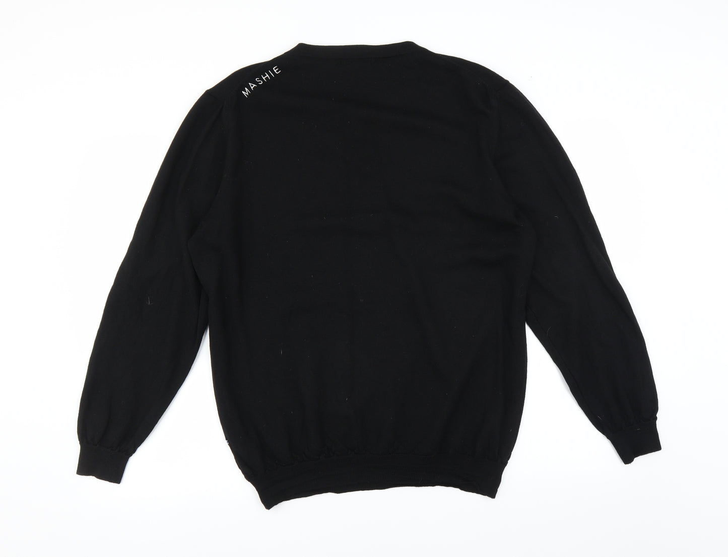MASHIE Mens Black   Pullover Jumper Size 2XL