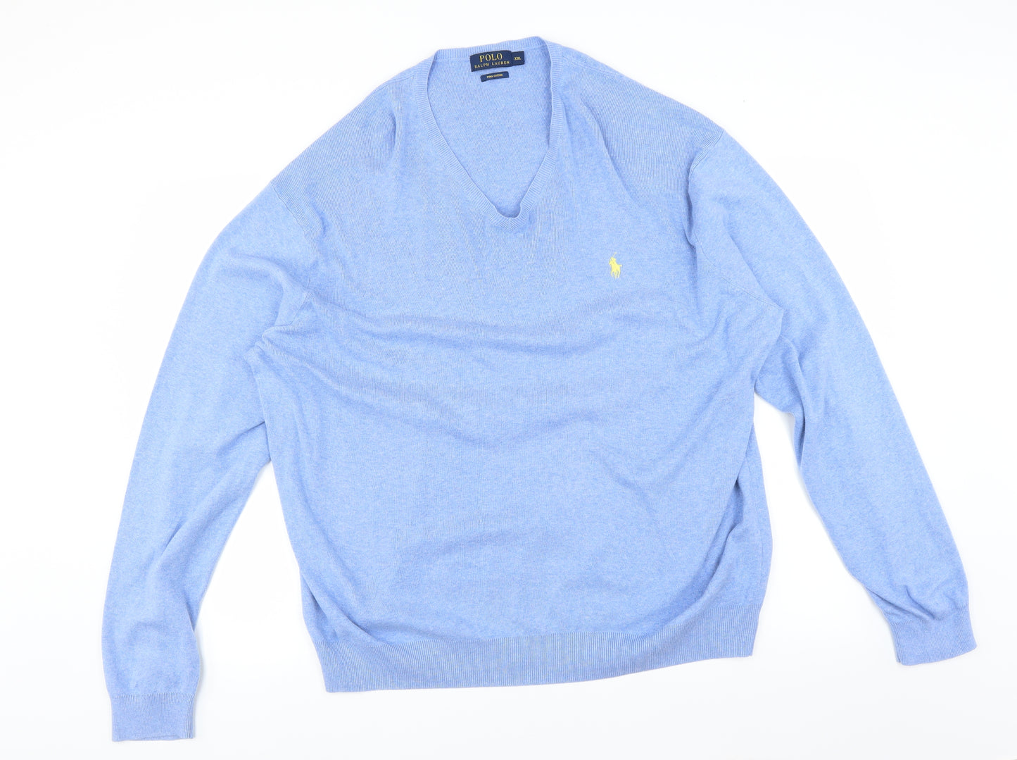 Polo Ralph Lauren Mens Blue   Pullover Jumper Size 2XL