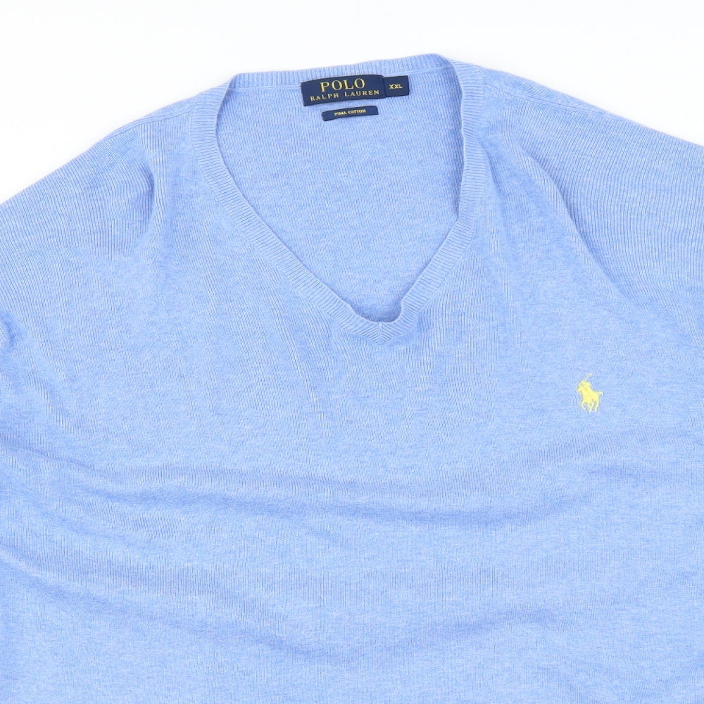Polo Ralph Lauren Mens Blue   Pullover Jumper Size 2XL