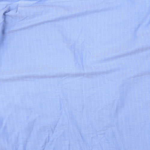 Marks and Spencer Mens Blue Striped   Dress Shirt Size 18.5