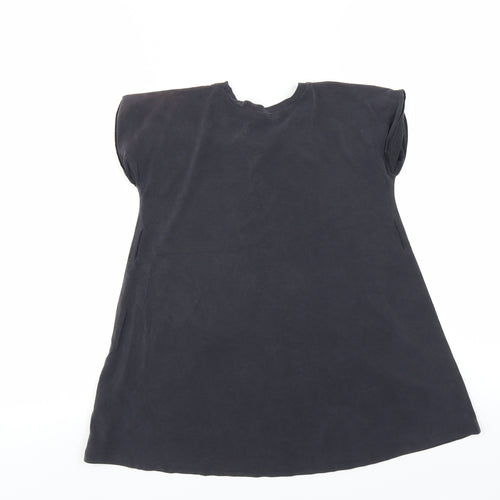 Sainsburys Girls Grey   T-Shirt Dress  Size 4 Years