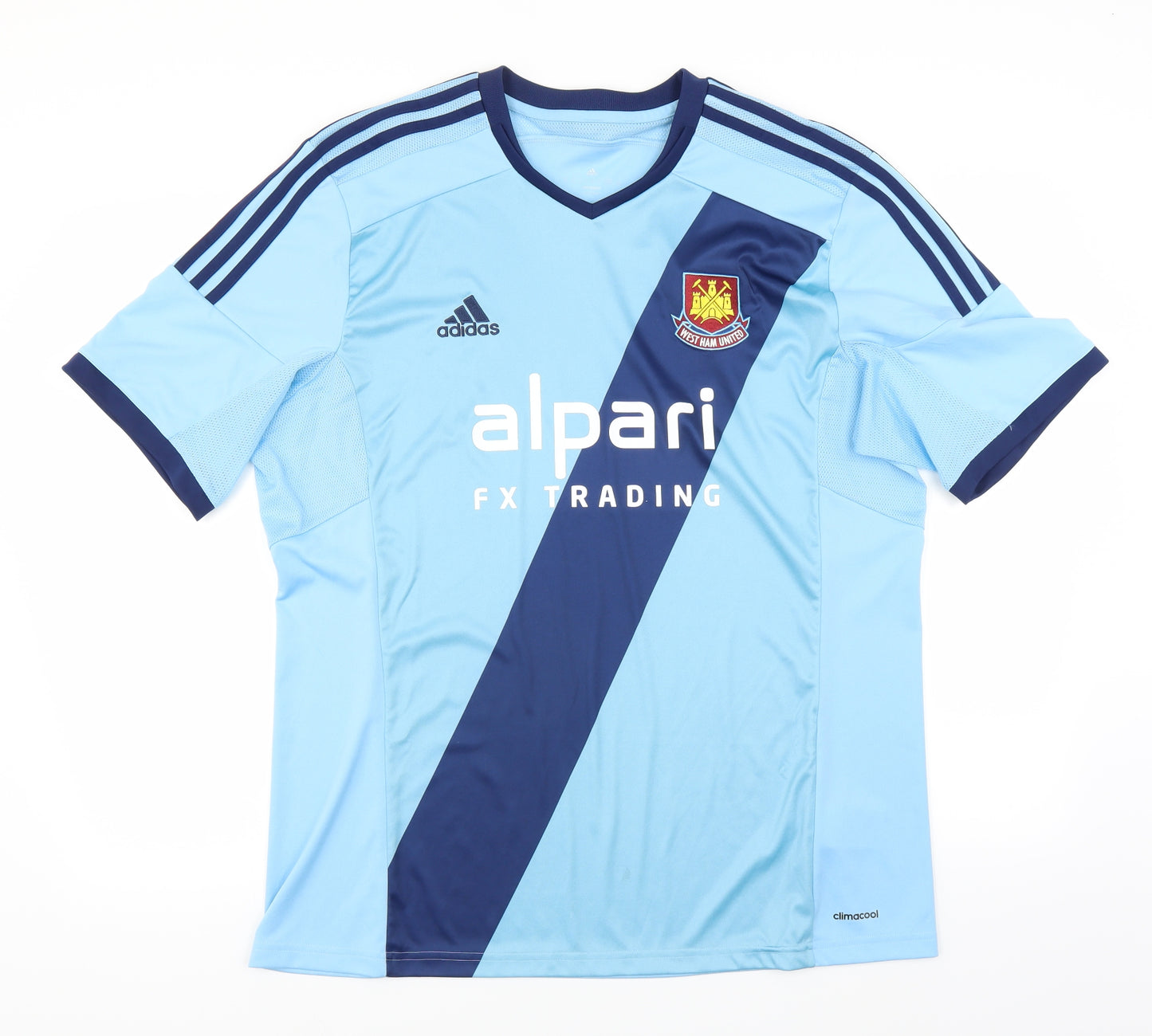 adidas Mens Blue   Basic T-Shirt Size XL  - West Ham United