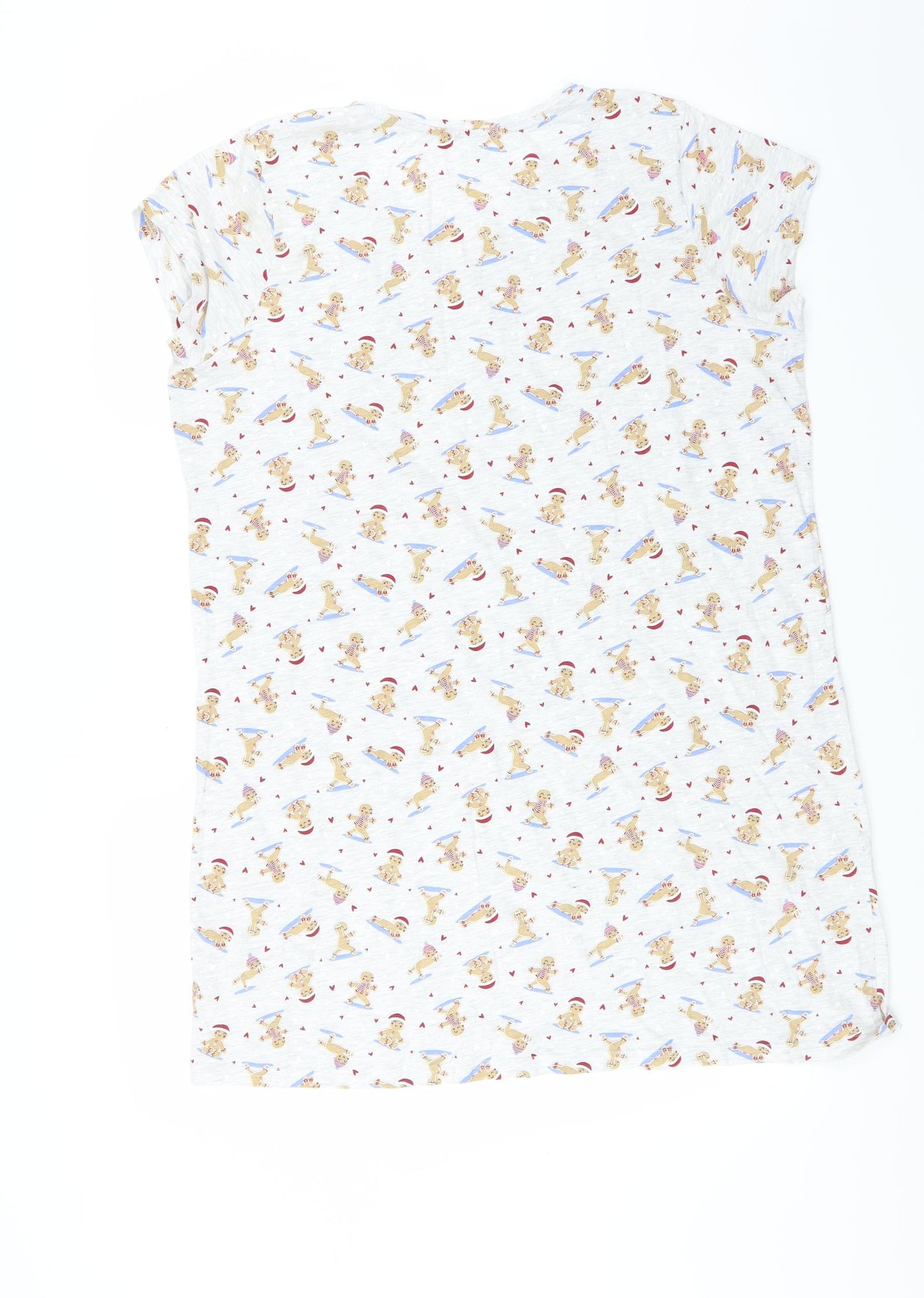 George Womens Grey Solid  Top Gown Size 16  - Gingerbread Man