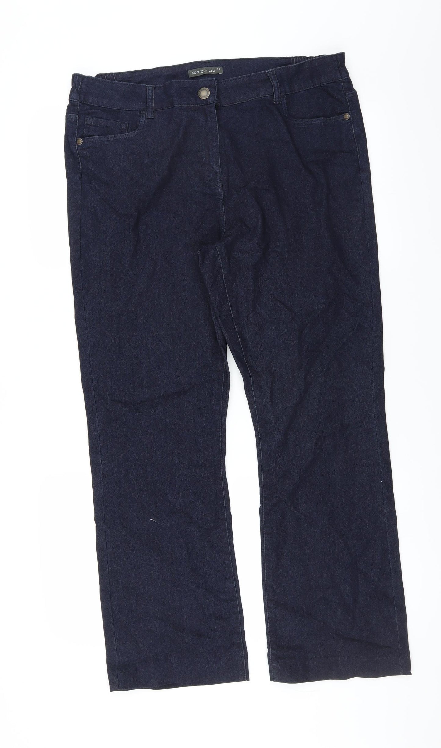 Bonmarché Womens Blue  Denim Bootcut Jeans Size 16 L28 in