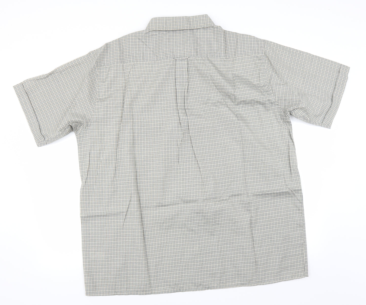 shirt department Mens Green Check   Button-Up Size 2XL