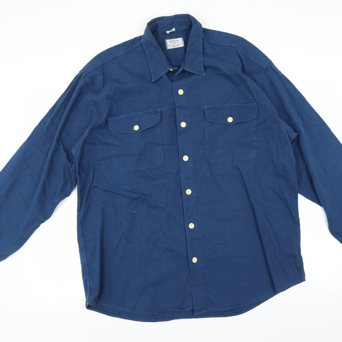 Classic Collection Mens Blue    Button-Up