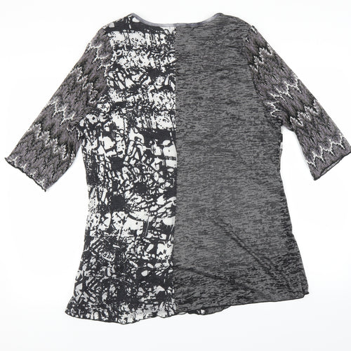 Anna Rose Womens Black   Basic Blouse Size 2XL