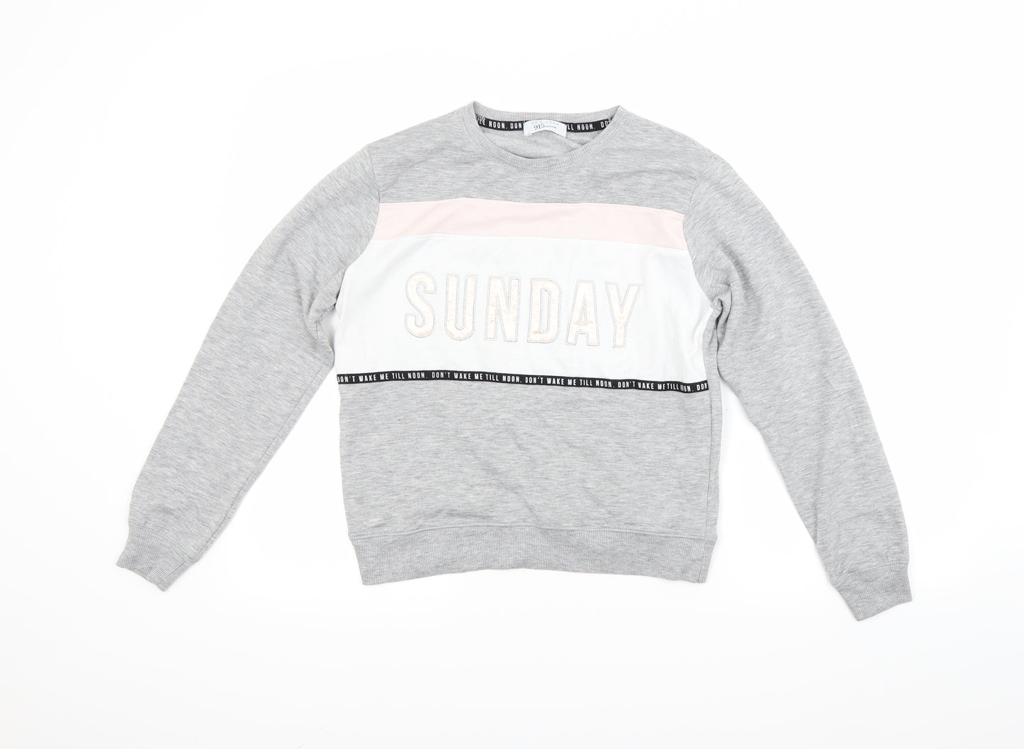 New Look Womens Grey   Pullover Sweatshirt Size M