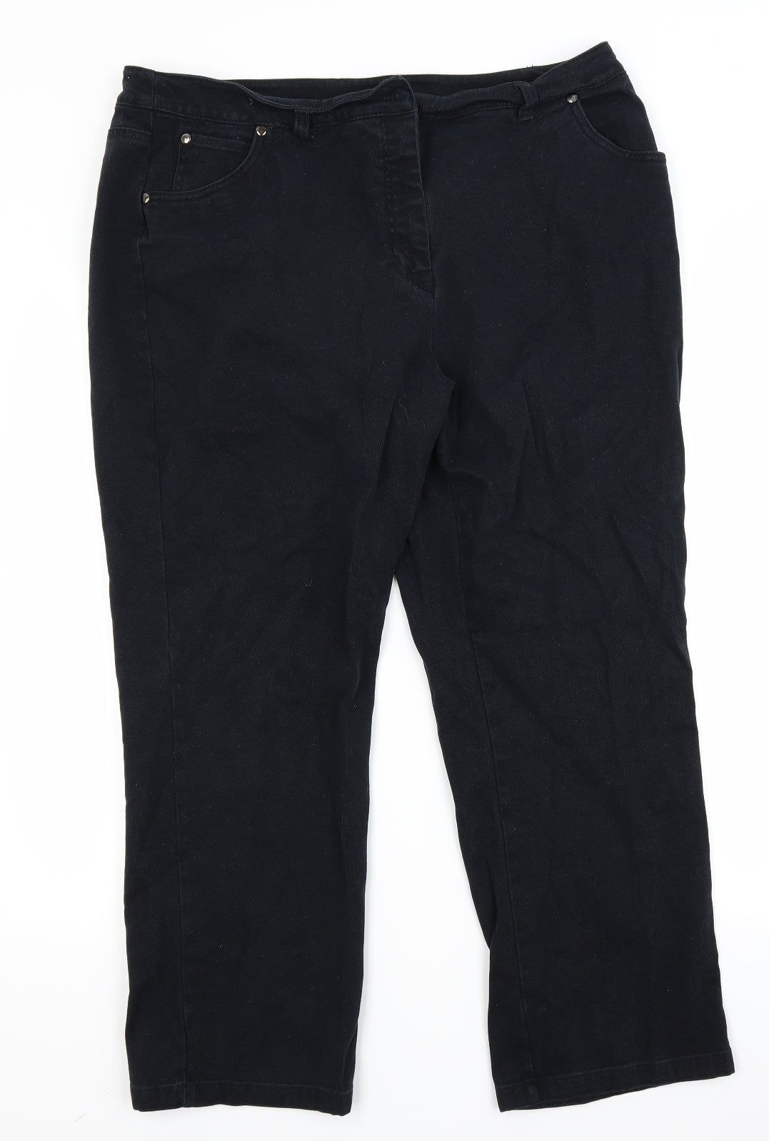 isle Womens Black  Denim Mom Jeans Size 18 L26 in