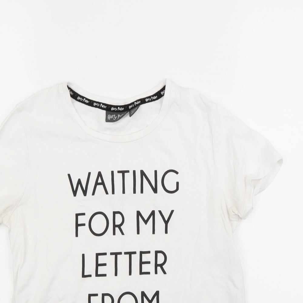 Primark Girls White   Basic T-Shirt Size 11-12 Years  - Harry potter