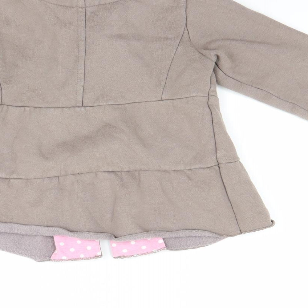 NEXT Girls Brown   Pea Coat Coat Size 3-4 Years
