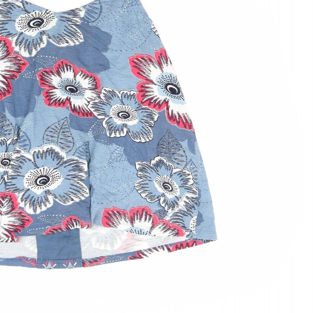 NEXT Womens Blue Floral  Basic Tank Size 8