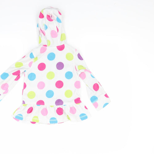 George Girls White  Fleece Jacket Coat Size 2-3 Years