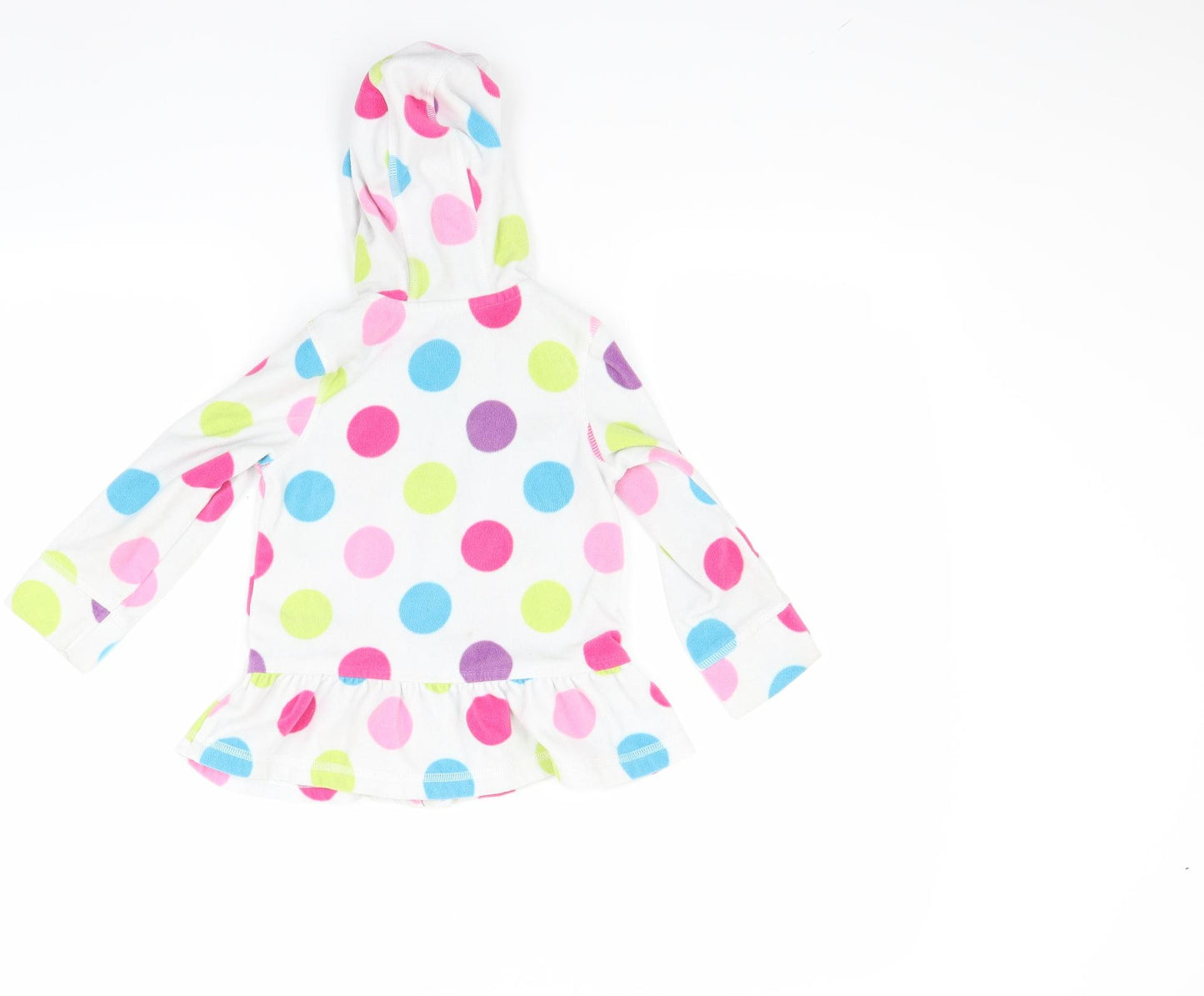George Girls White  Fleece Jacket Coat Size 2-3 Years