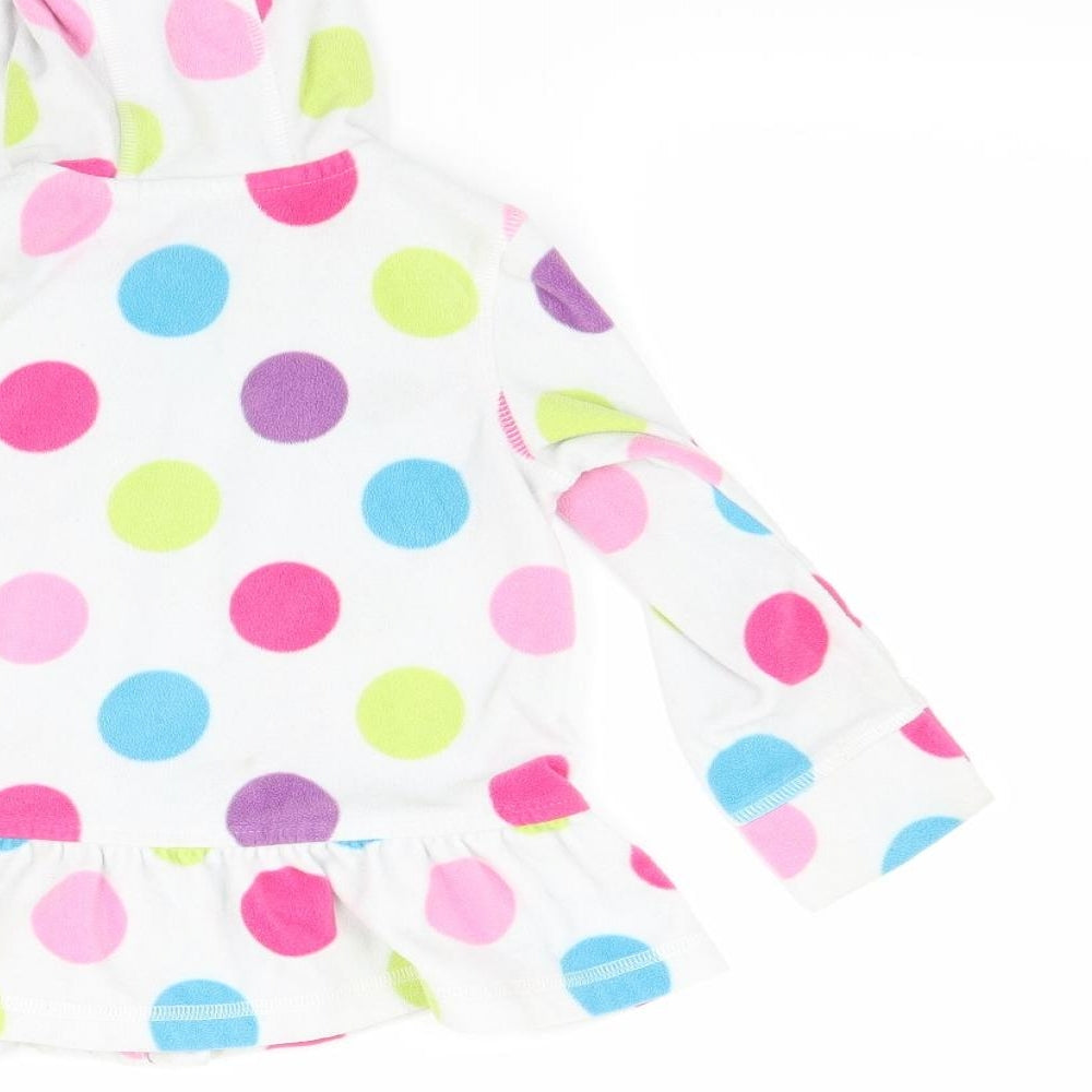 George Girls White  Fleece Jacket Coat Size 2-3 Years