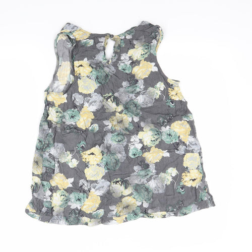 NEXT Womens Grey Floral  Basic Tank Size 8