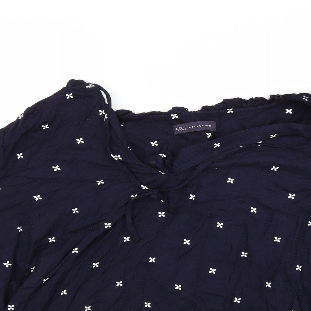 Marks and Spencer Womens Blue   Basic Blouse Size 20