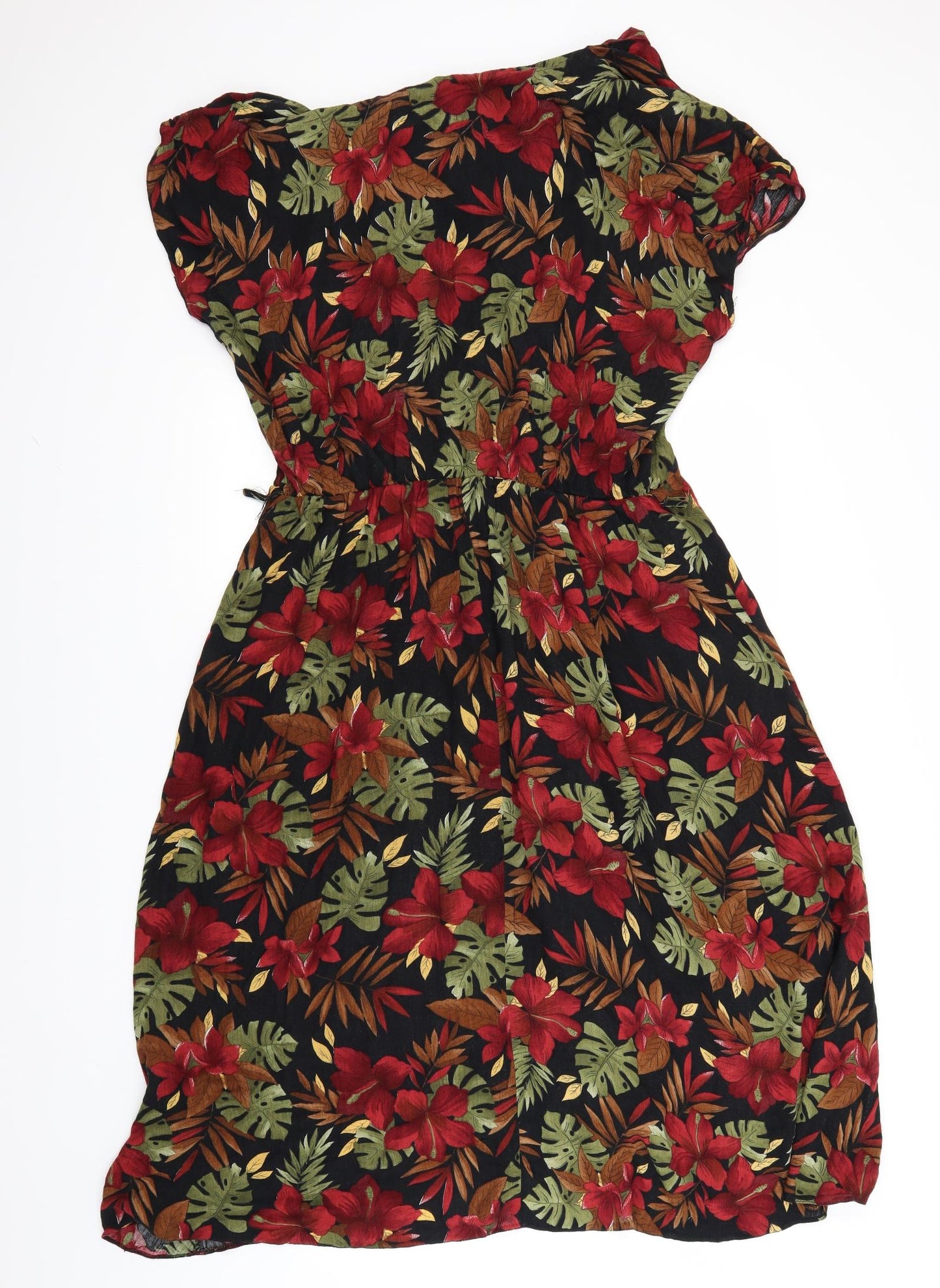 Hamells Womens Red Floral  Fit & Flare  Size 18