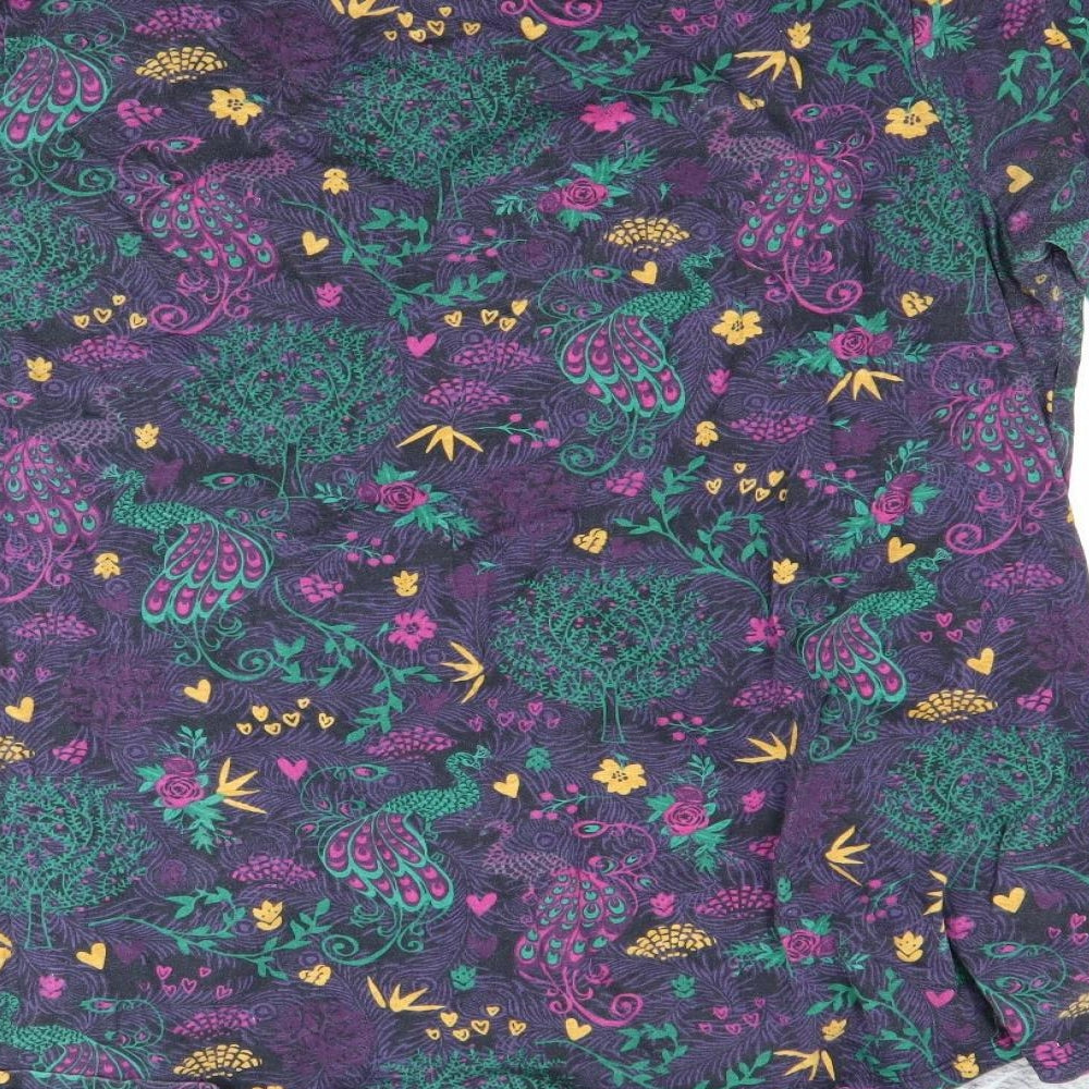 Country Rose Womens Multicoloured Floral  Basic T-Shirt Size L