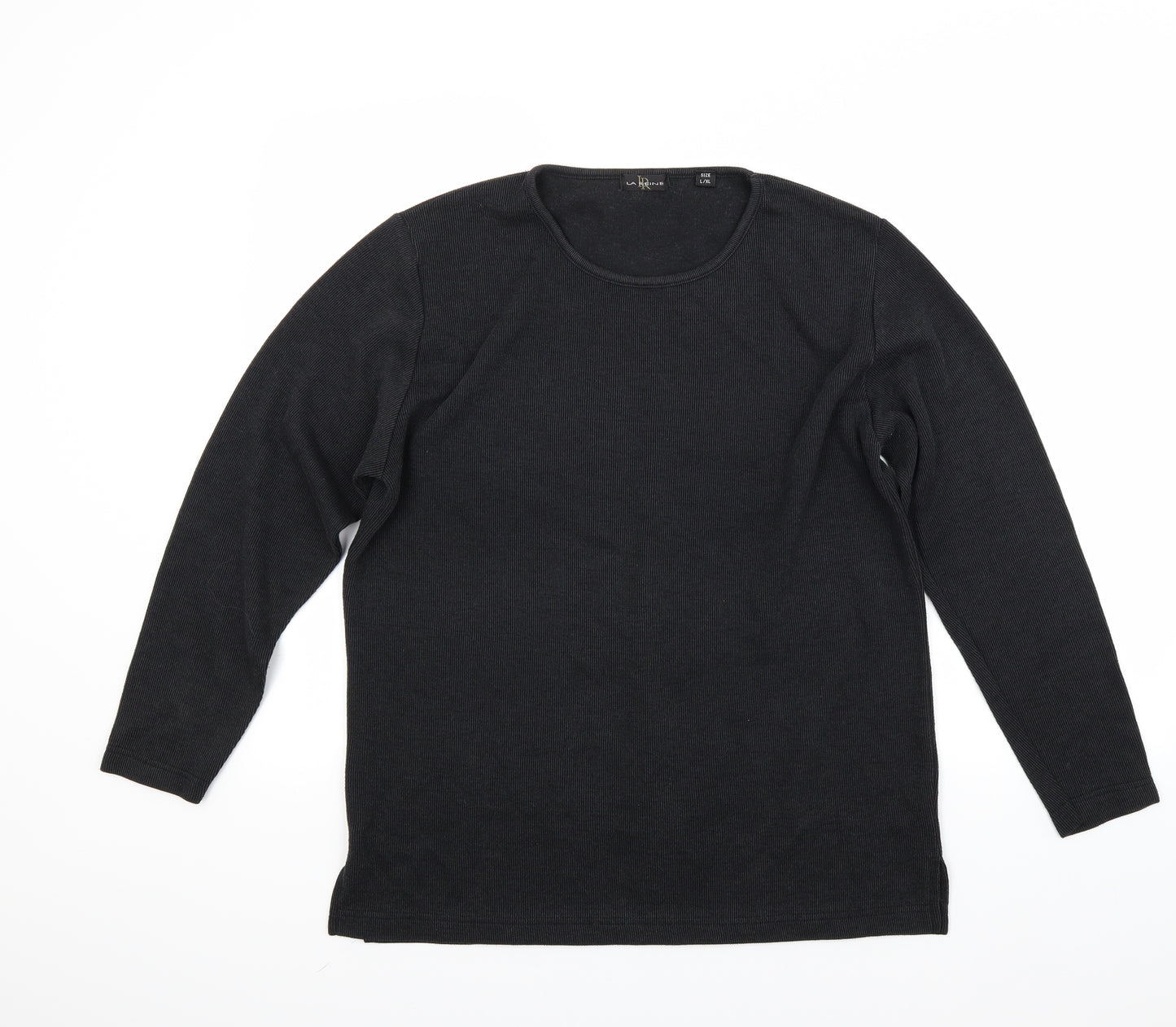 La reine Mens Black   Pullover Jumper Size L