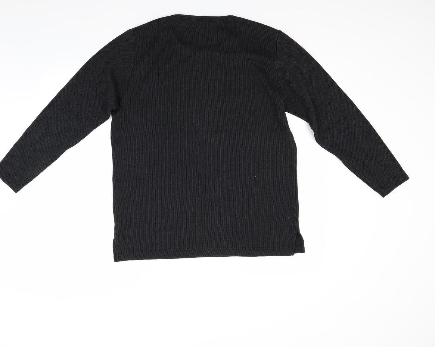 La reine Mens Black   Pullover Jumper Size L