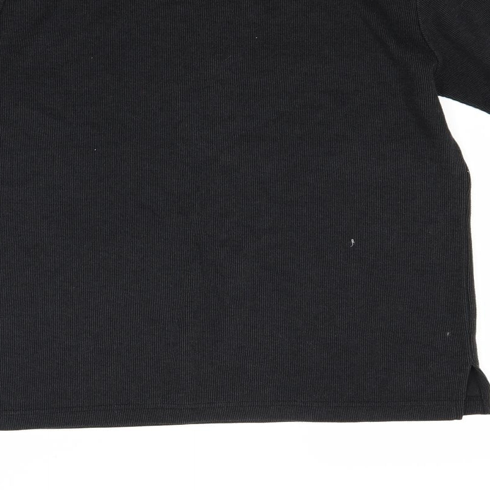 La reine Mens Black   Pullover Jumper Size L